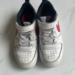 Kids Nike Court Borough Low 2 "White/University Red-black